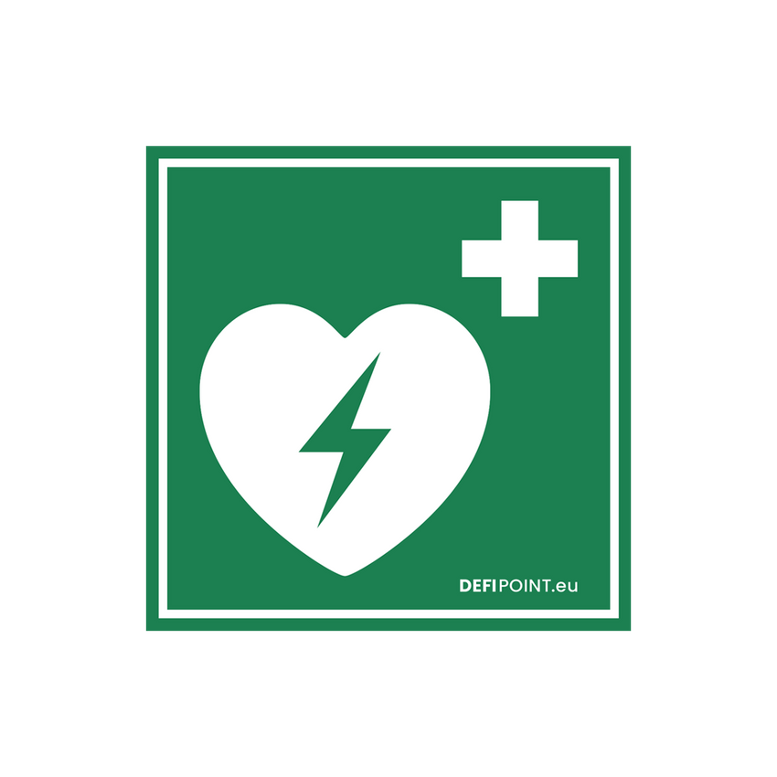 AED Vinyl Aufkleber